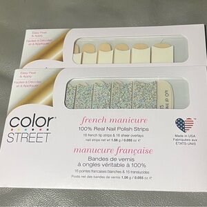 Color Street French Manicure 2 Set. New smoke free home.